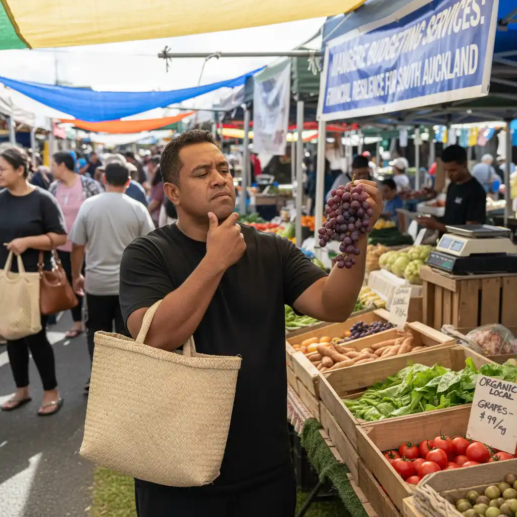 Smart spending habits at South Auckland market