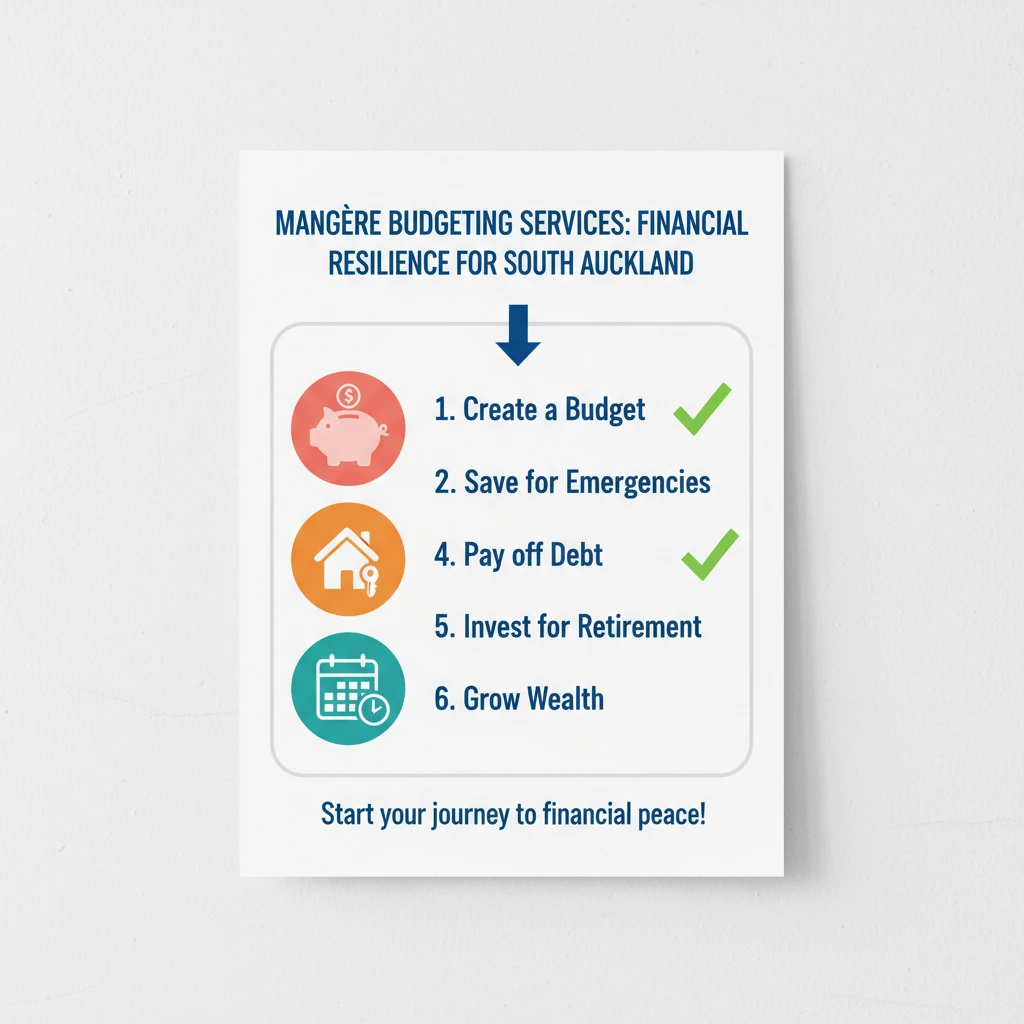 Checklist for achieving financial goals and managing debt