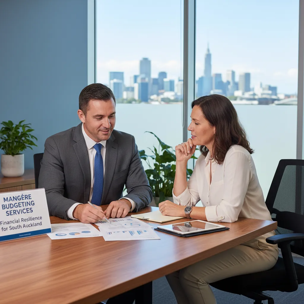 Financial advisor helping client understand how to apply for insolvency NZ