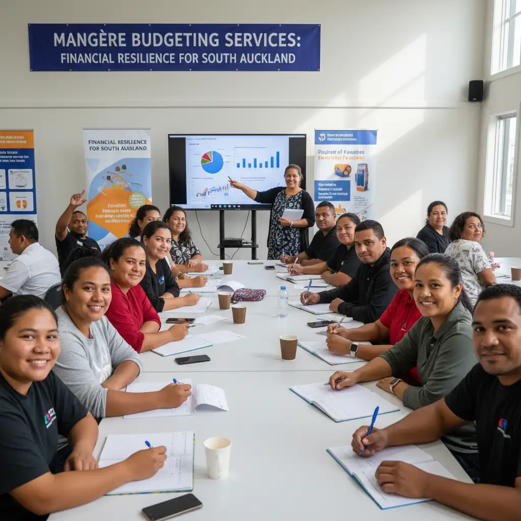South Auckland community members learning cultural giving budgeting tips