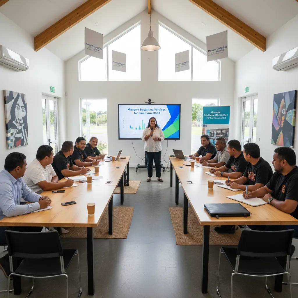 Financial literacy workshop in Mangere building resilience