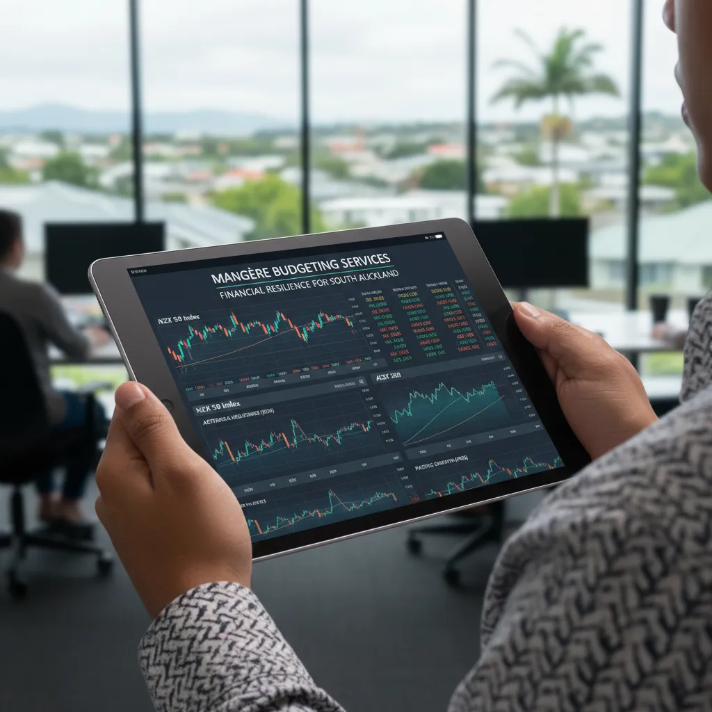 Financial charts showing investment growth for growing your savings NZ