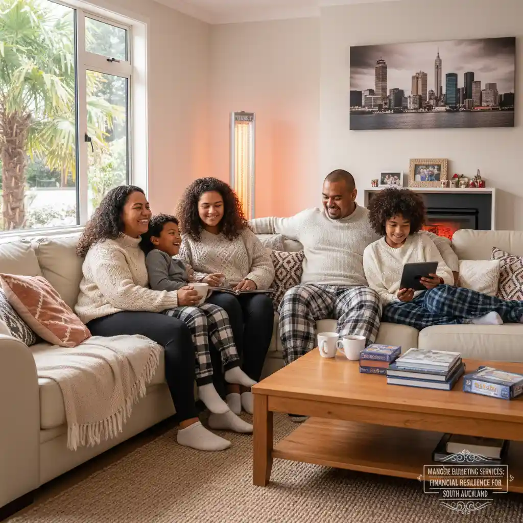 Family enjoying a warm home thanks to winter energy payment dates