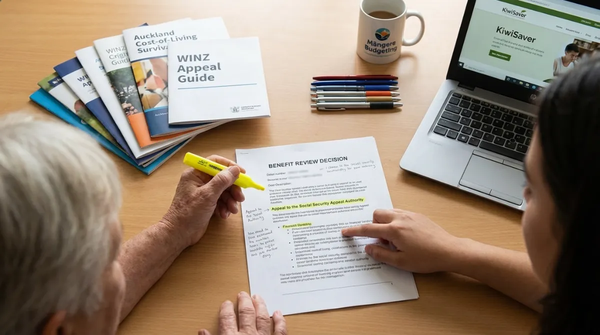 WINZ benefit review appeal process assistance in New Zealand