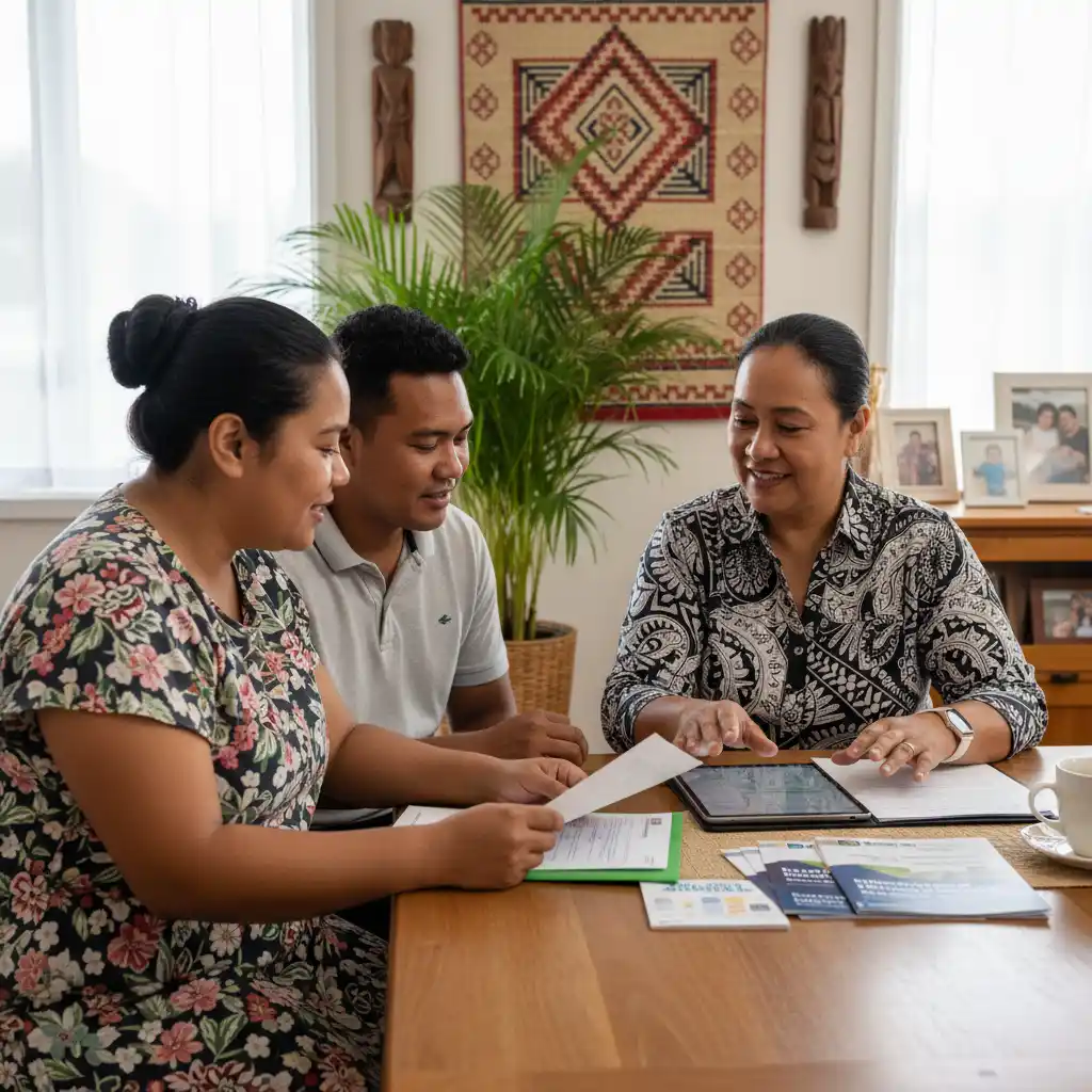 Pasifika financial mentor providing culturally sensitive advice