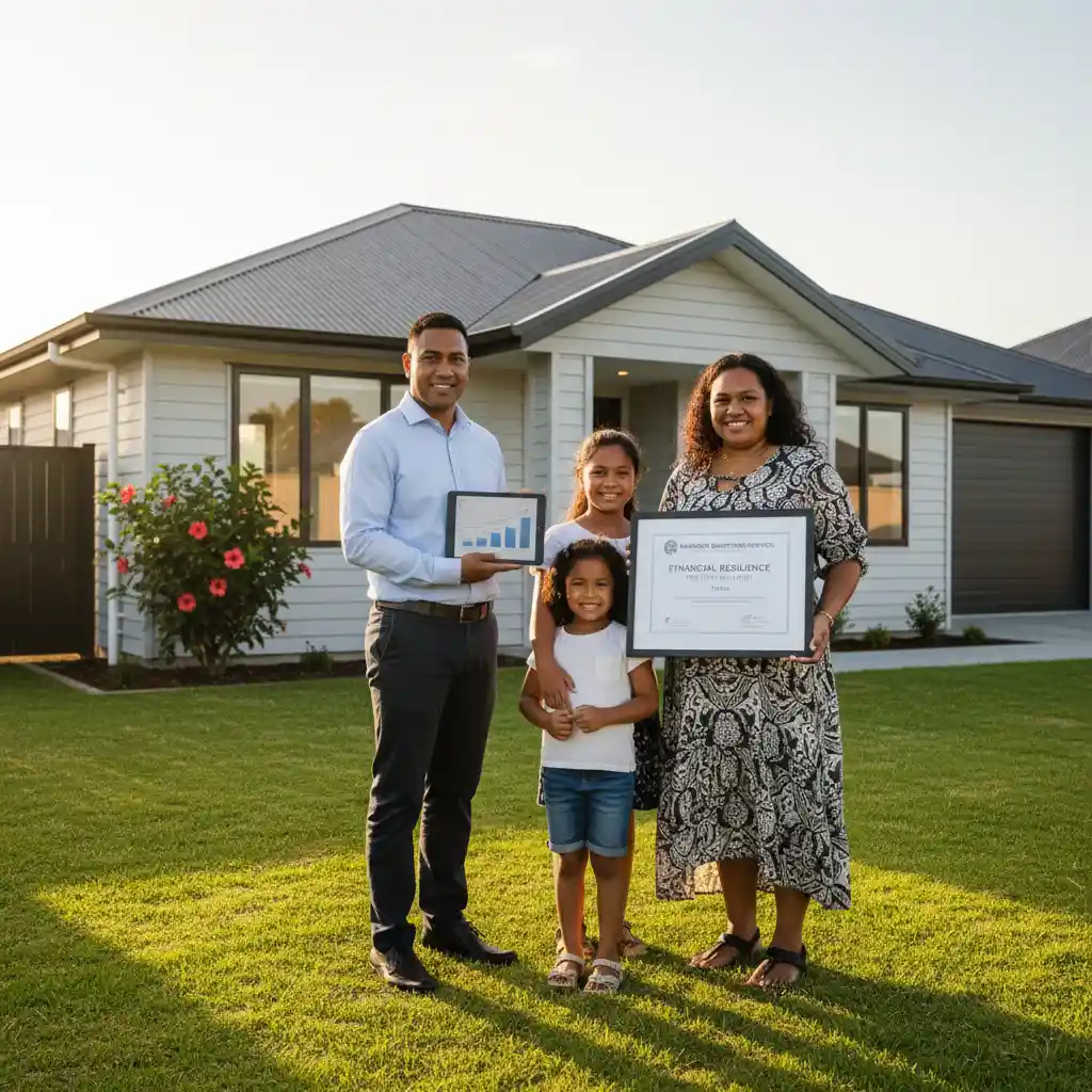 Empowered Pasifika family after receiving financial advice
