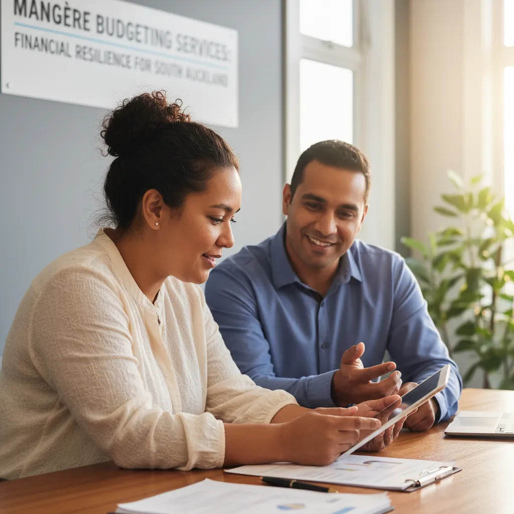 Pasifika woman receiving financial advice