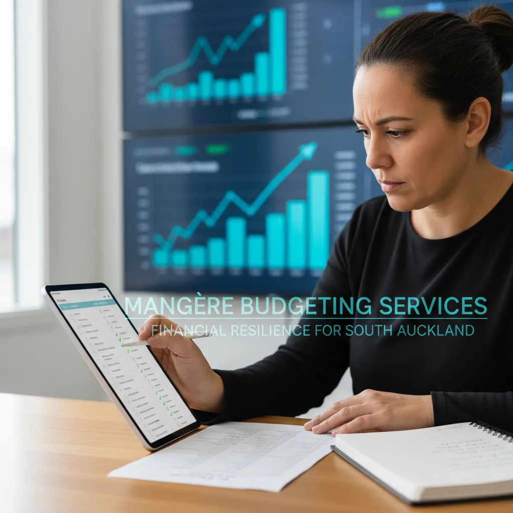 Person making a financial risk management checklist