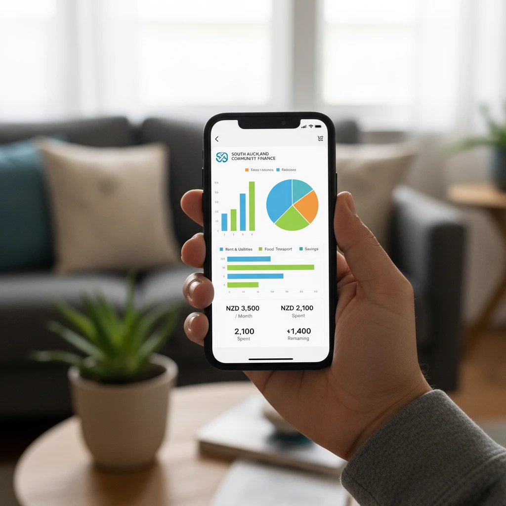 Budgeting app NZ Pasifika on a smartphone screen