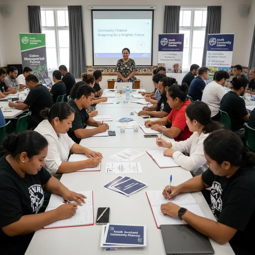 South Auckland residents learning financial literacy and saving tips