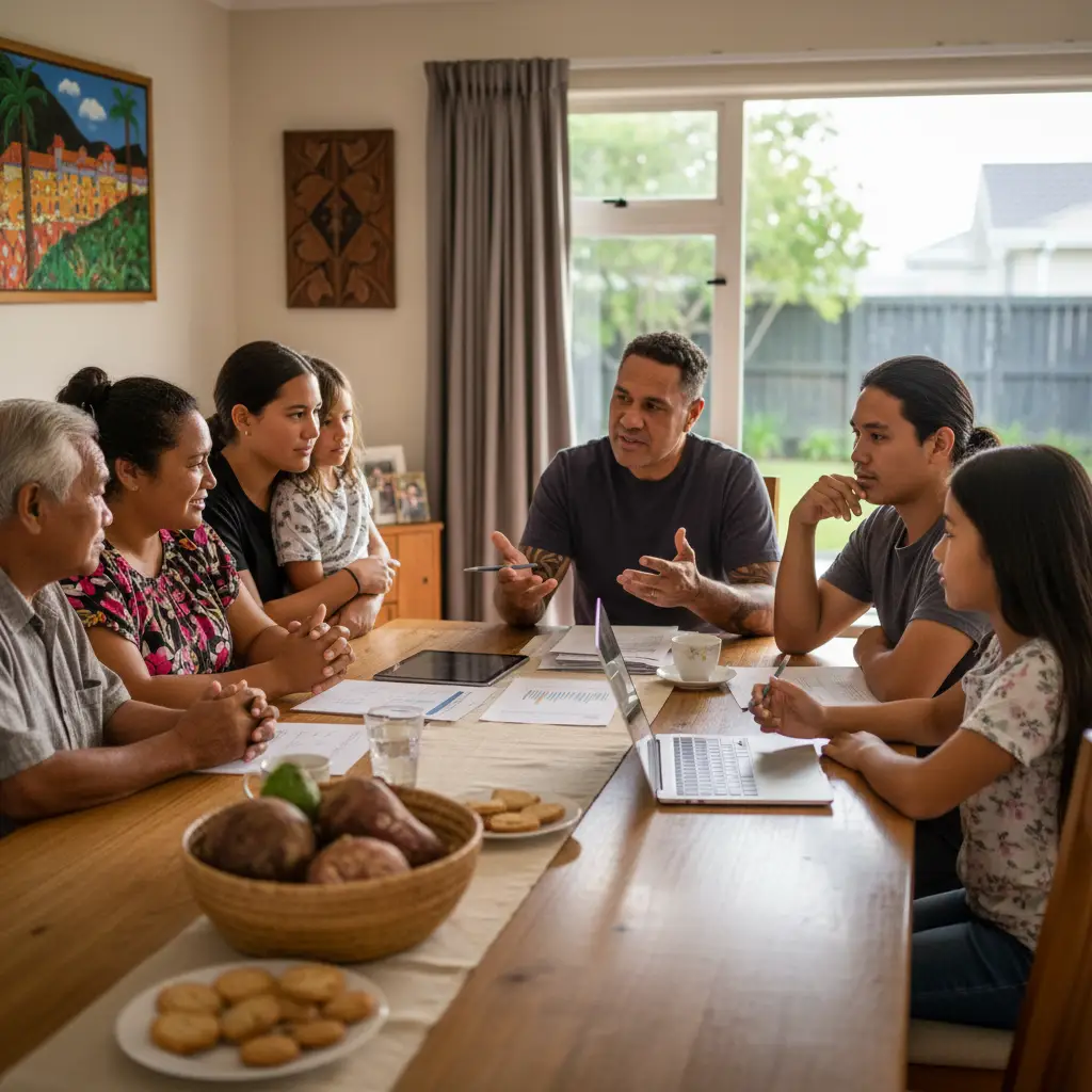 Family discussion about faalavelave financial planning and personal finance goals