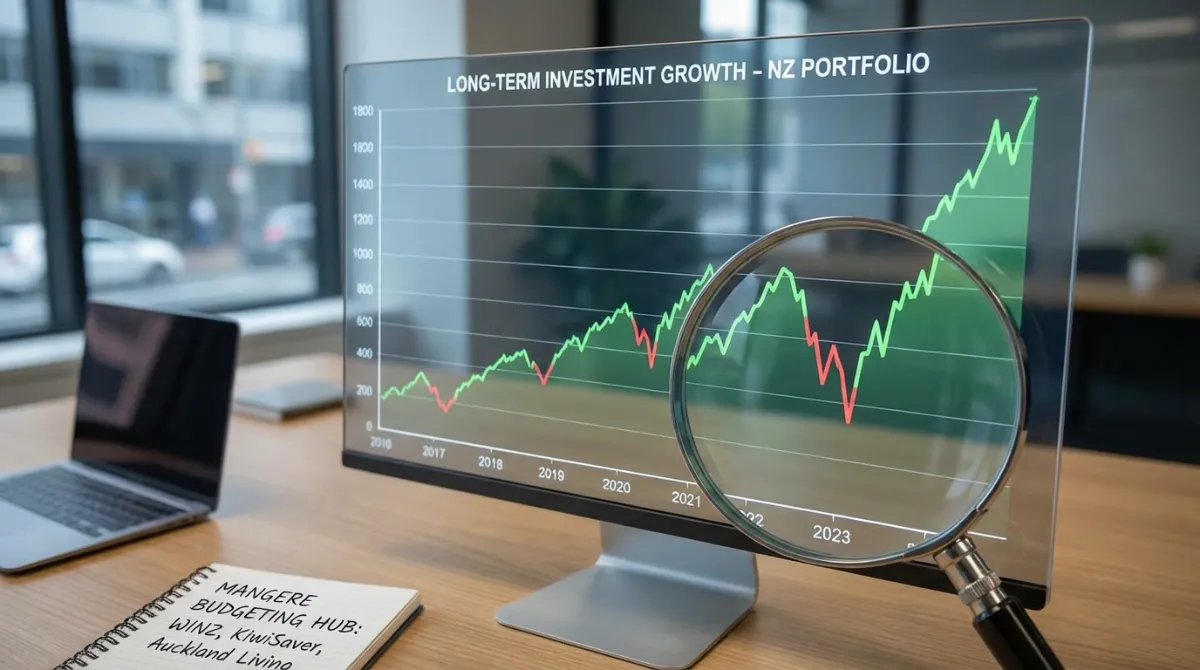 KiwiSaver fund performance chart with long-term growth