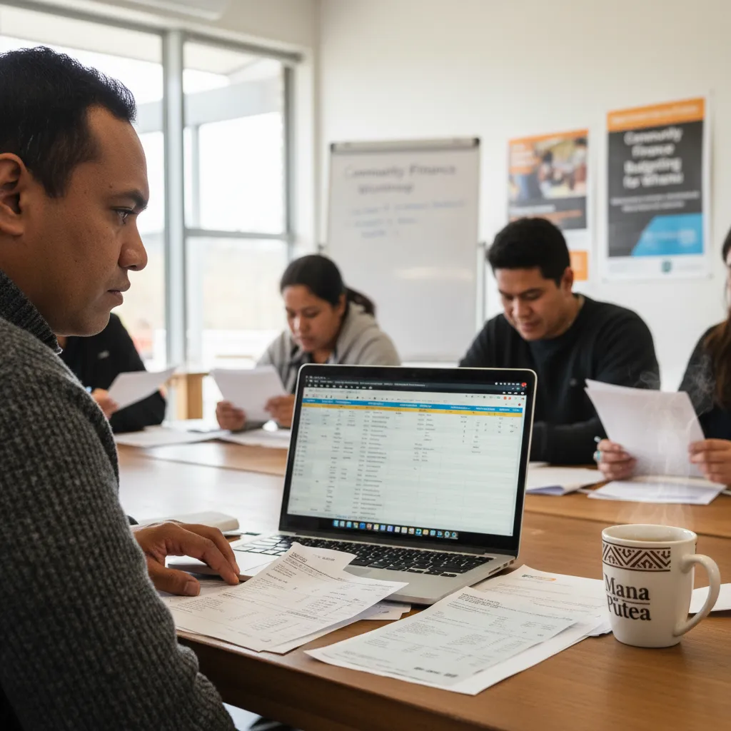 Person budgeting for debt help in South Auckland