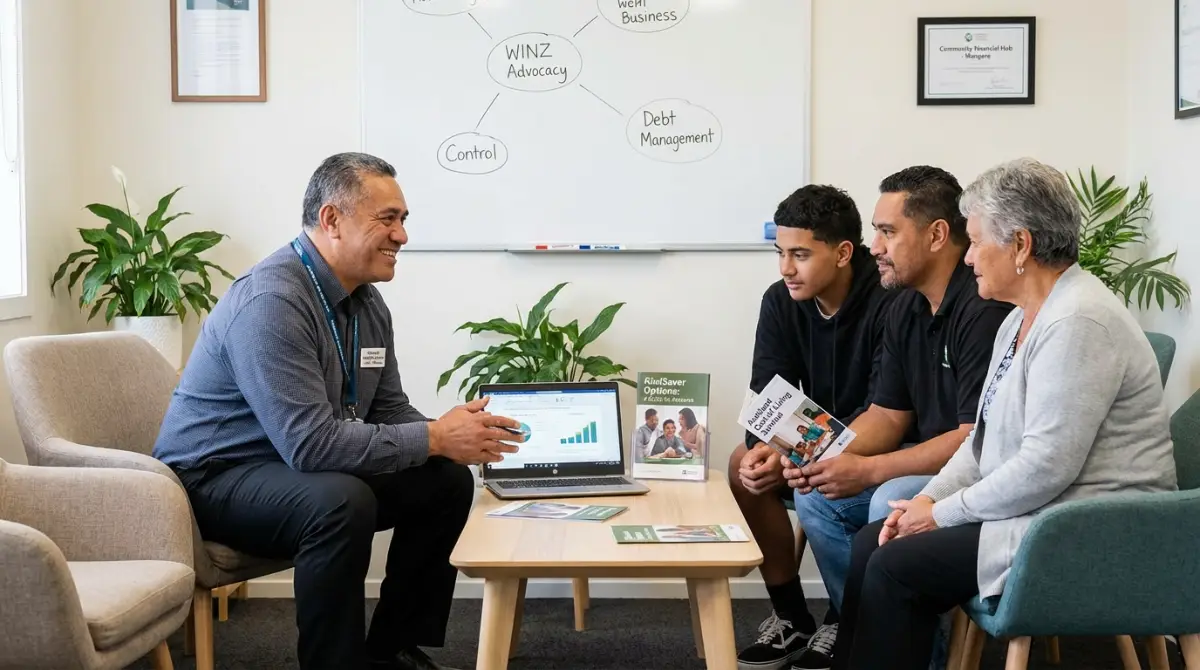 Financial advisor helping family with KiwiSaver