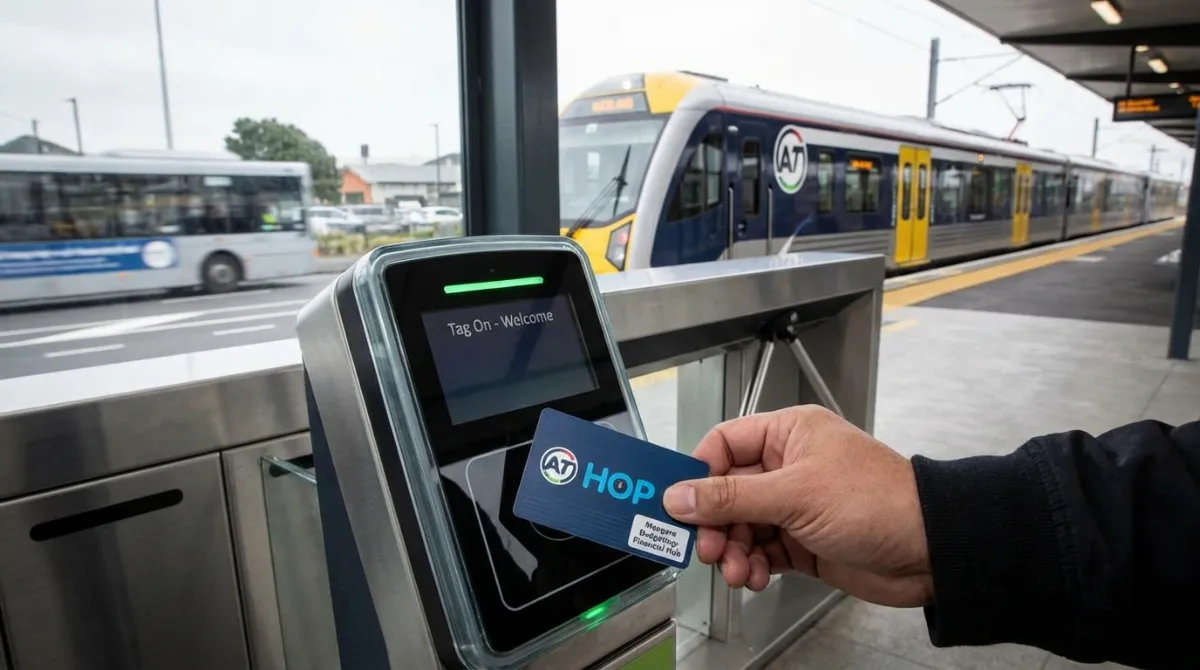 AT HOP card reader for Auckland public transport
