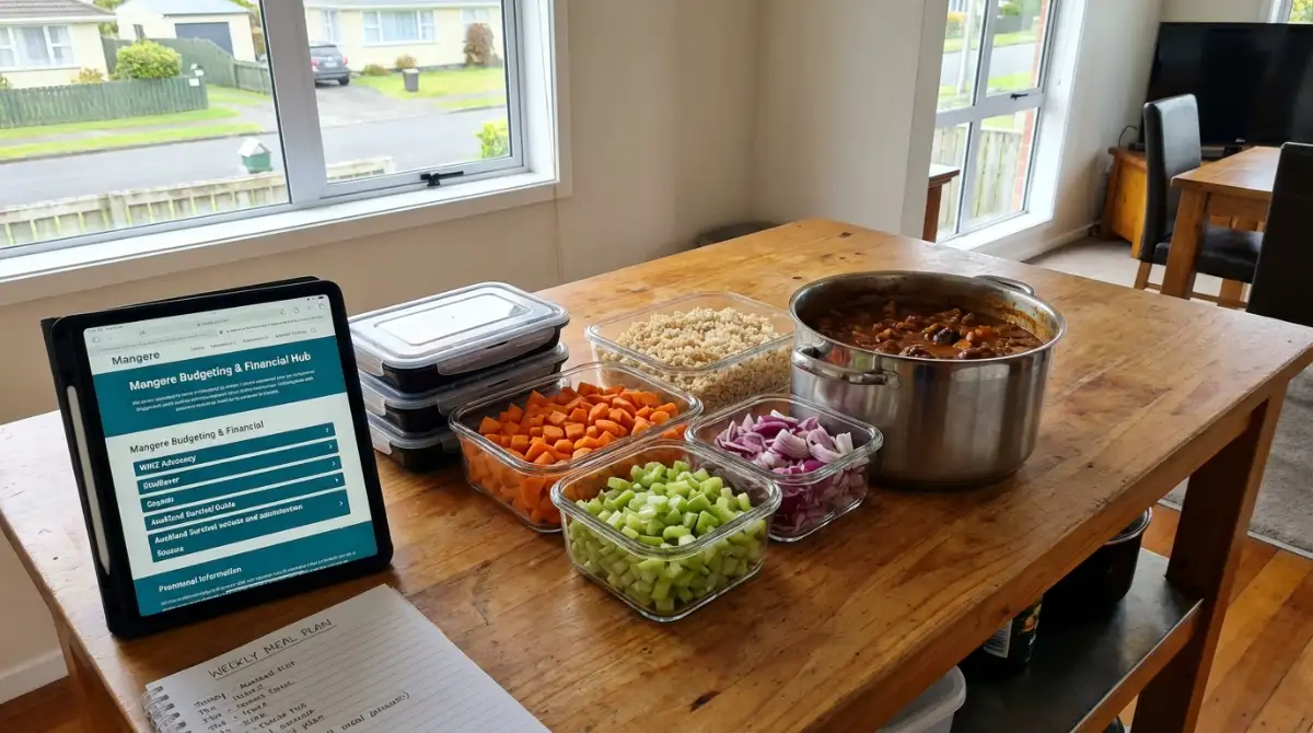Batch cooking meals for an Auckland food budget